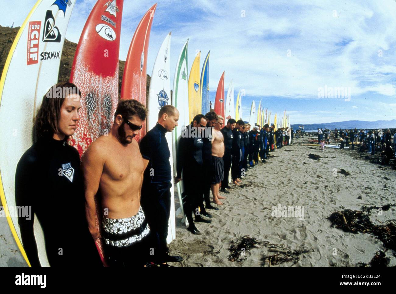 Reiten Riesen, SURFER MEMORIALIZE MARK FOO, 2004 Stockfoto