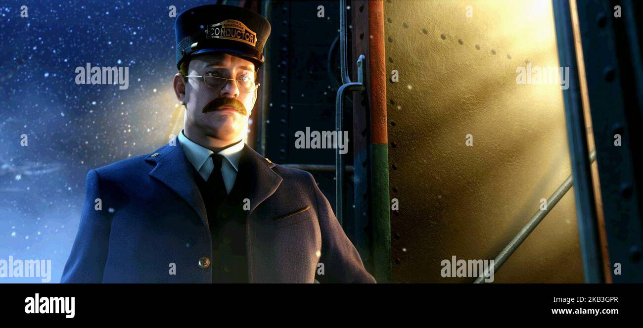DER POLAR EXPRESS, DER ZUGLEITER, 2004 Stockfoto