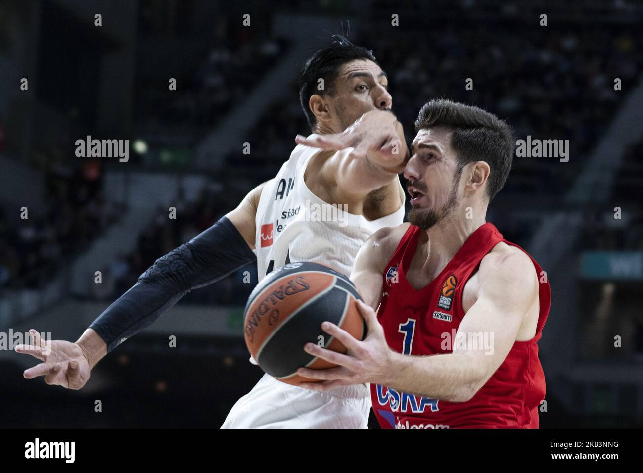 DE COLO, NANDO von CSKA Moskau während des Basketball-Spiels der Turkish Airlines Euroleague Week 10 zwischen Real Madrid und CSKA Moskau am 29. November 2018 im Wizink Center in Madrid, Spanien. Foto: Oscar Gonzalez/NurPhoto (Foto von Oscar Gonzalez/NurPhoto) Stockfoto