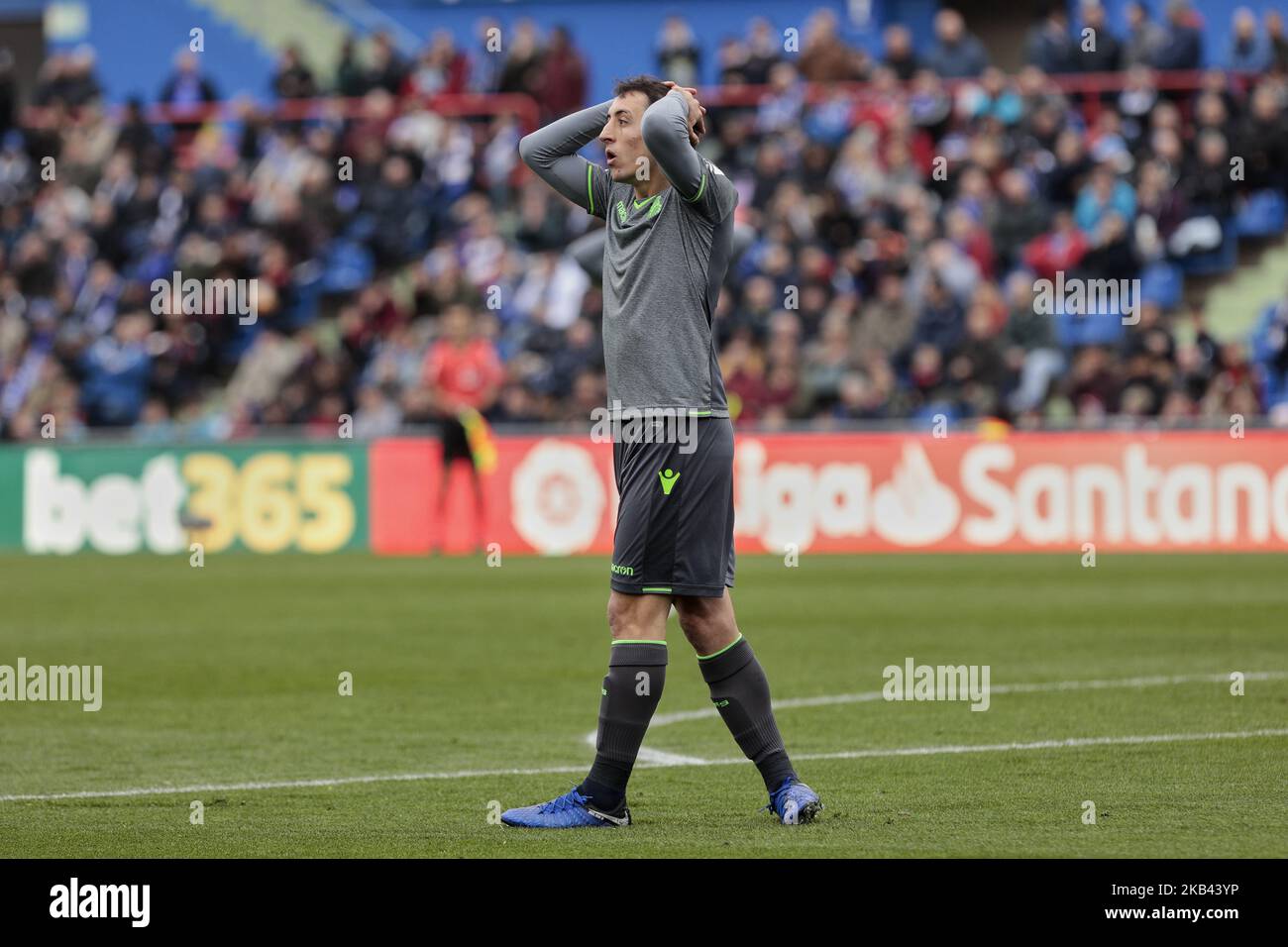 Mikel Oyarzabal von Real Sociedad während des La Liga-Spiels zwischen Getafe CF und Real Sociedad im Coliseum Alfonso Perez in Getafe, Spanien. 15. Dezember 2018. (Foto von A. Ware/NurPhoto) Stockfoto