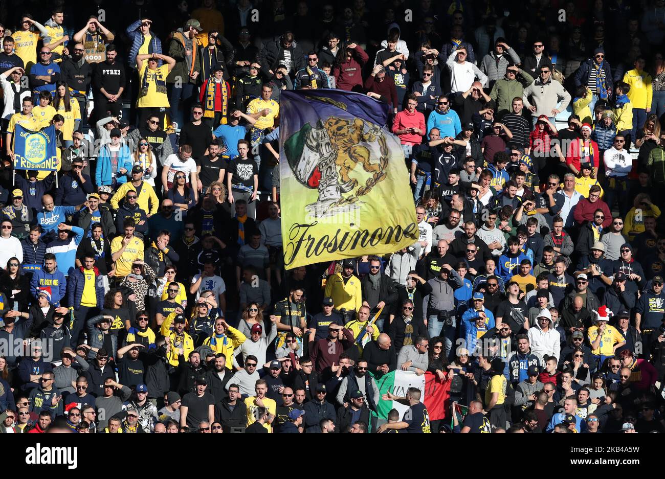 Frosinone gegen AC Mailand - Fans der Serie A Frosinone am 26. Dezember 2018 im Benito Stirpe Stadion in Frosinone, Italien (Foto: Matteo Ciambelli/NurPhoto) Stockfoto