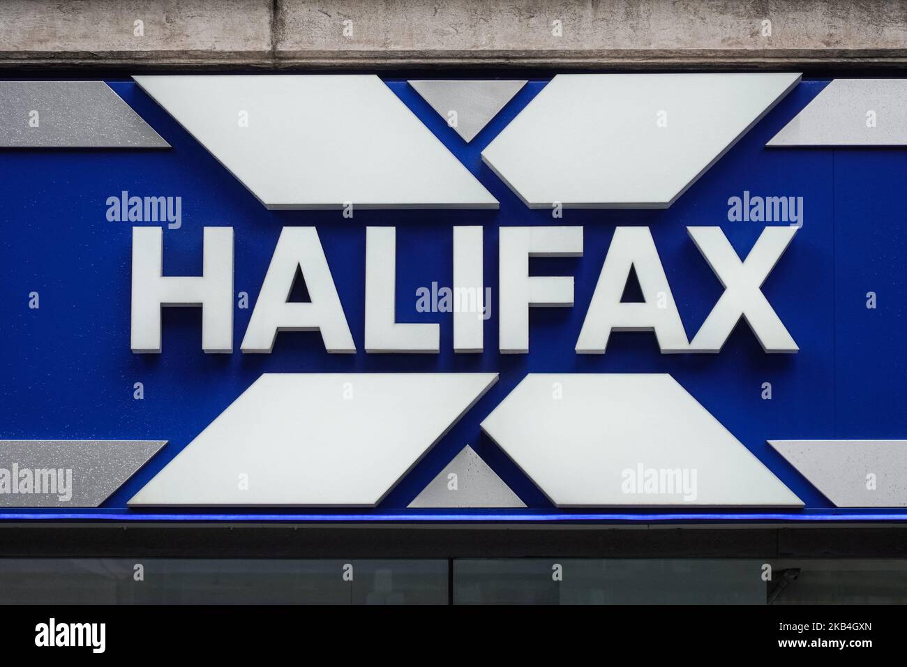 Halifax-Bankfiliale in London, England, Vereinigtes Königreich, Vereinigtes Königreich Stockfoto