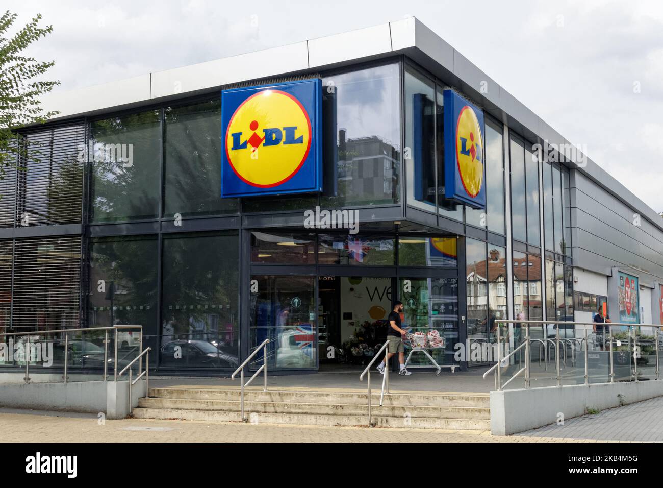 Lidl Geschäft in London, England Vereinigtes Königreich Großbritannien Stockfoto