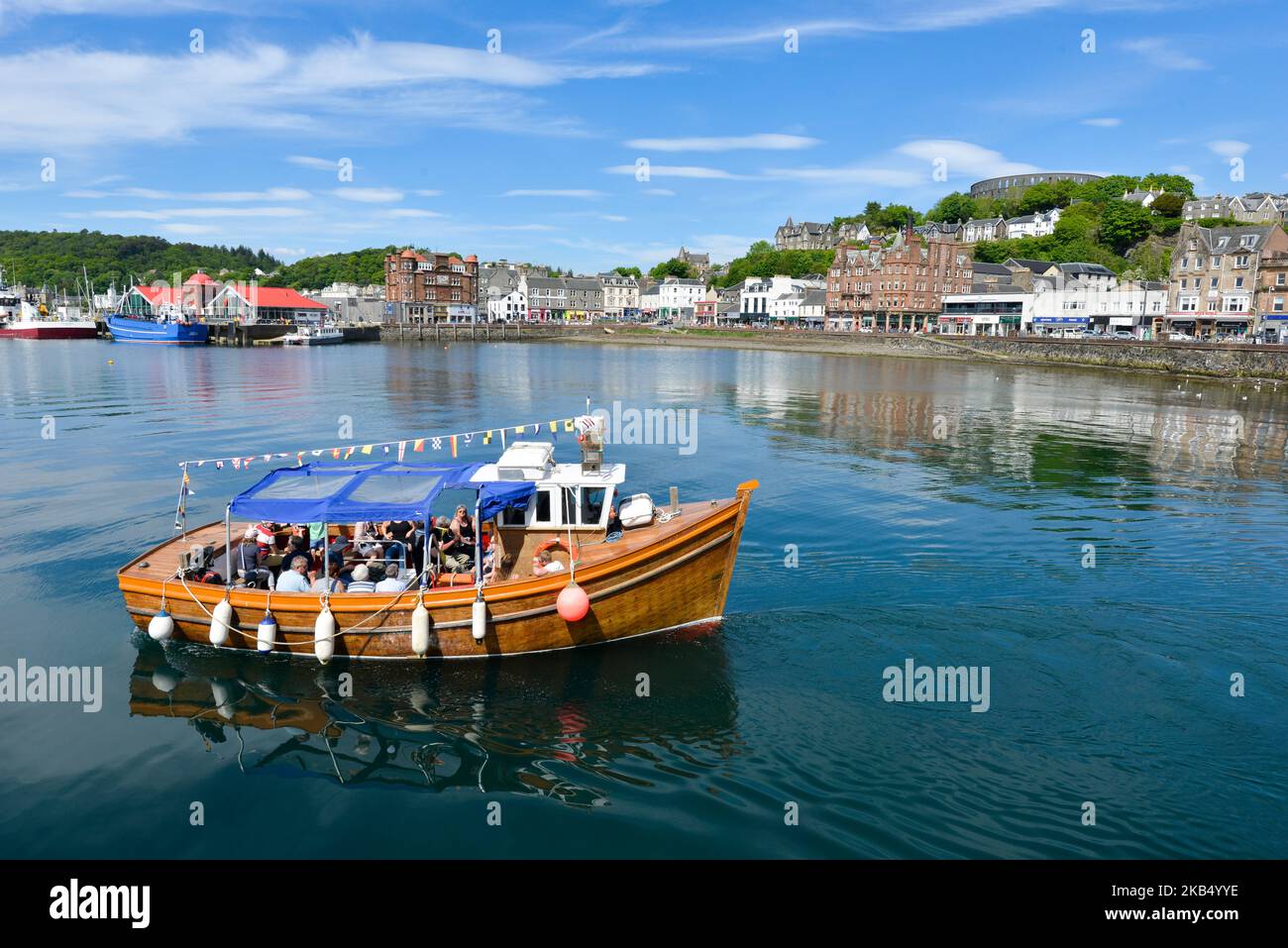 Oban Argyll Schottland. Vergnügungskreuzfahrt vom Hafen von Oban Stockfoto