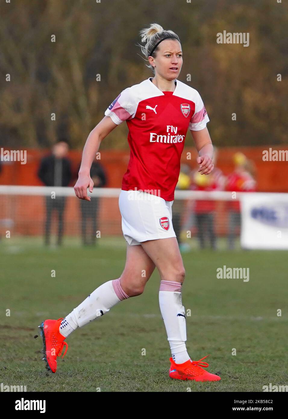 Janni Arnth von Arsenal beim Fußballspiel des SSE Women's FA Cup zwischen Crawley Wesps Ladies und Arsenal Women beim FC Oakwood am 3. Januar 2019 in Crawley, England. (Foto von Action Foto Sport/NurPhoto) Stockfoto