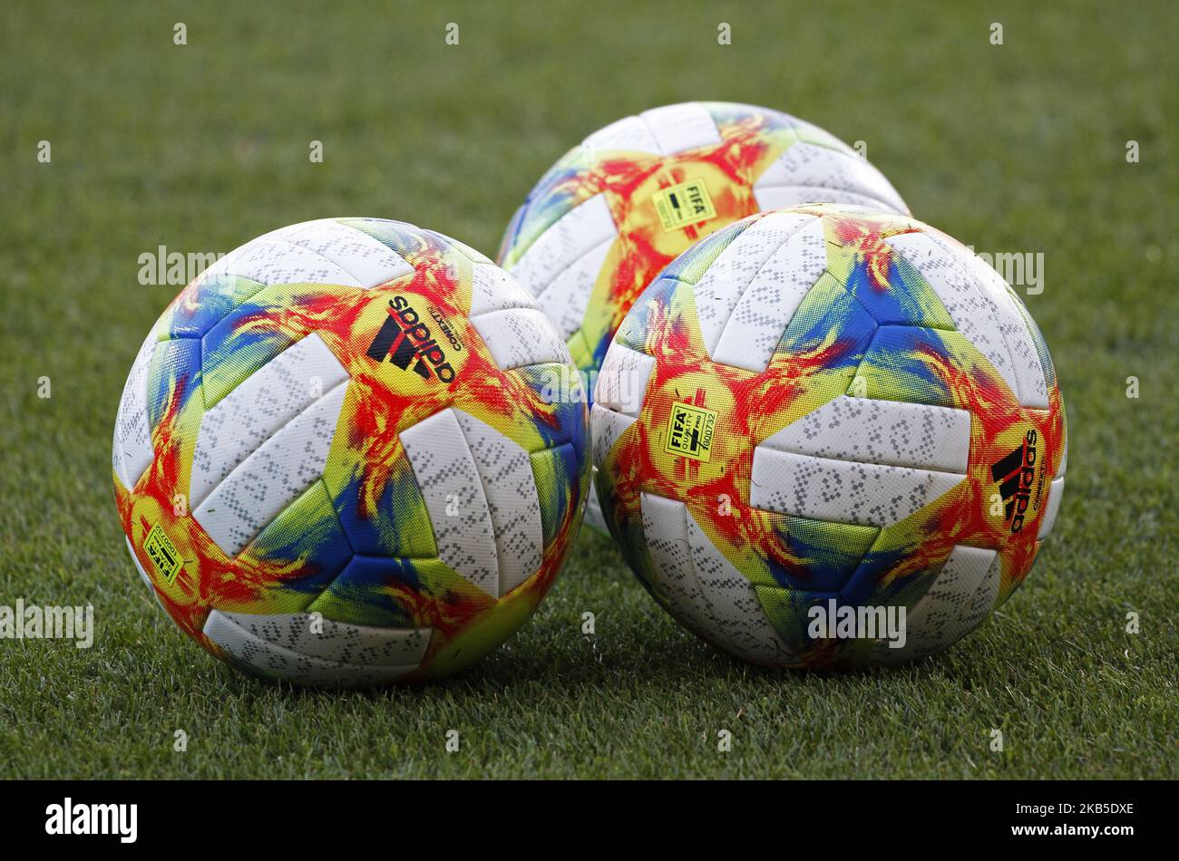 Die Ballspiele der spanischen Frauenliga während des Spiels zwischen dem FC Barcelona und dem Club Deportivo Tacon, das der 1. Woche der Liga Primera Iberdrola entspricht, spielten am 07.. September 2019 im Johan Cruyff Stadium in Barcelona, Spanien. (Foto von Joan Valls/Urbanandsport/NurPhoto) Stockfoto