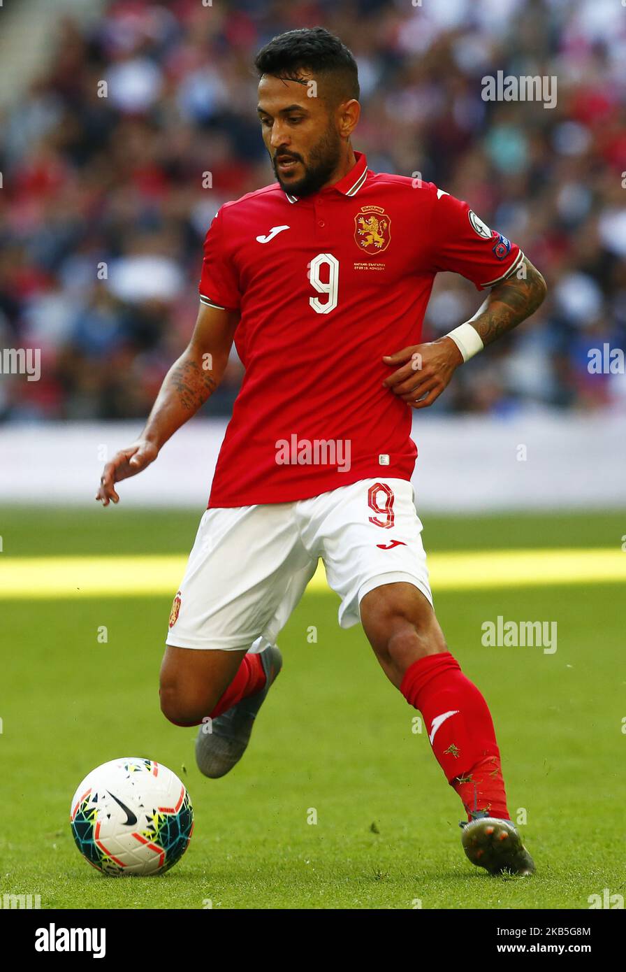 Wanderson von Bulgarien während der UEFA Euro 2020 Qualifikation zwischen England und Bulgarien im Wembley-Stadion in London, England am 07. September 2019 (Foto by Action Foto Sport/NurPhoto) Stockfoto