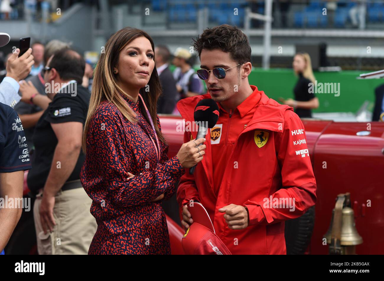 Monegassischer Fahrer Charles Leclerc vom italienischen Team Scuderia Ferrari Mission winnow, während der Ausgabe 90. des italienischen GP, 16. Etappe der Formel-1-Weltmeisterschaft, in Monza Eni Circuit (Autodromo Nazionale di Monza), Italien (Foto von Andrea Diodato/NurPhoto) Stockfoto