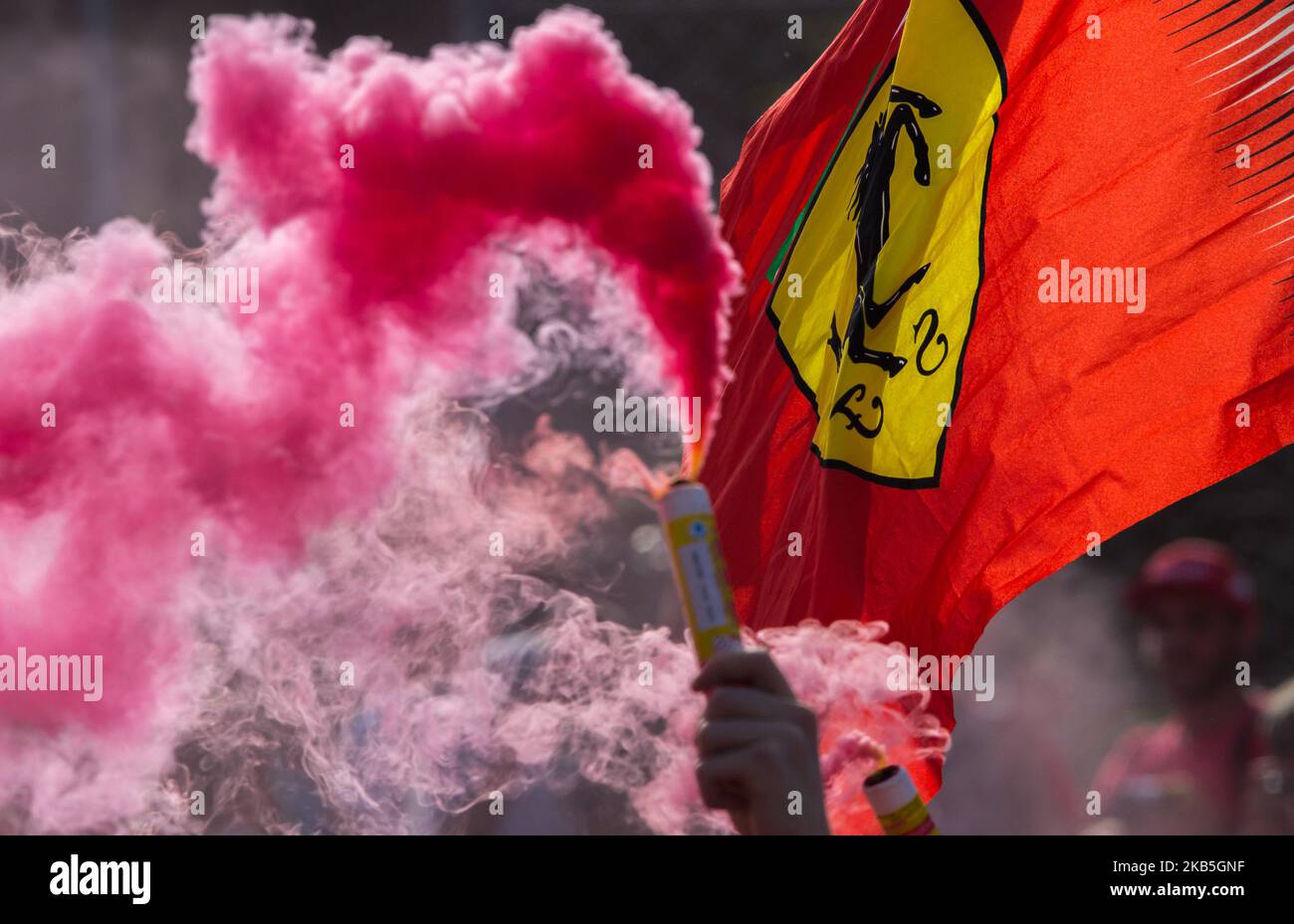 Zuschauer beim Podium beim Formel 1 Gran Premio Heineken Italien am 08. September 2019 in Monza, Italien. (Foto von Robert Szaniszlo/NurPhoto) Stockfoto