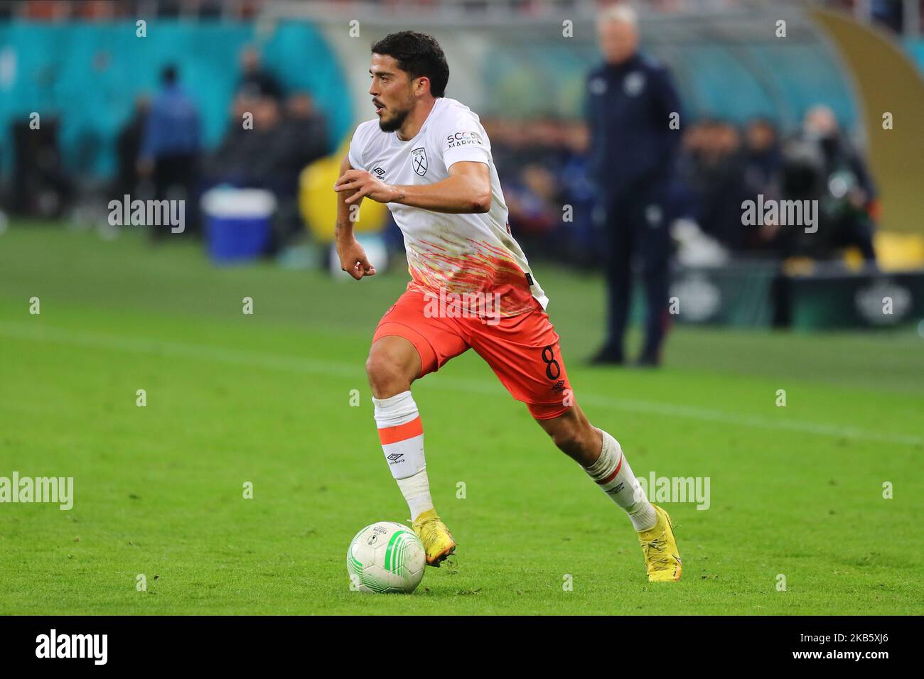 Pablo Fornals während des UEFA Europa Conference League-Spiels FCSB gegen West Ham United in der Arena Națională, Bukarest, Rumänien. 3.. November 2022. (Foto von Stefan Constantin/News Images) Quelle: News Images LTD/Alamy Live News Stockfoto