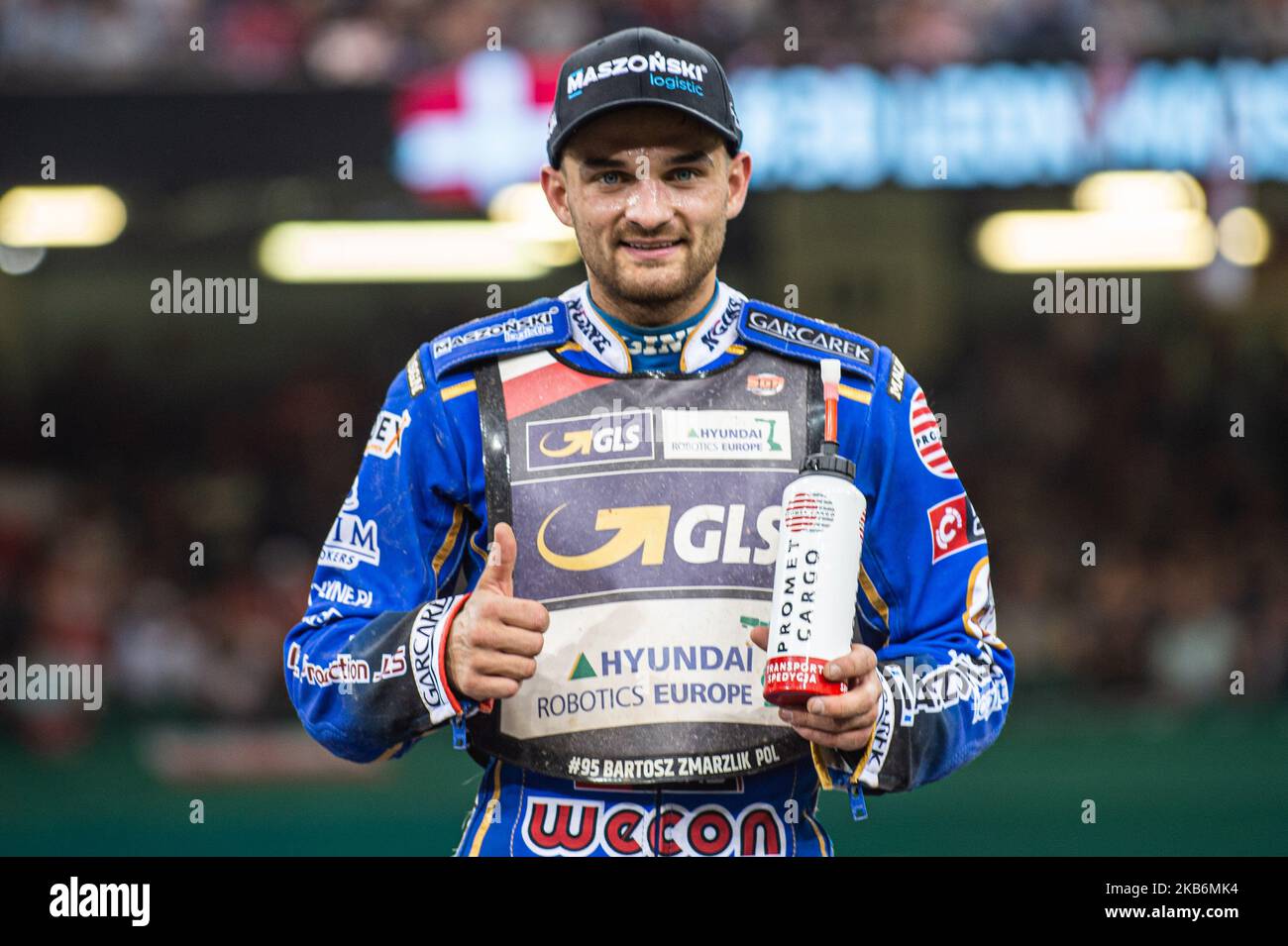 Bartoz Zmarzlik wurde am Samstag, den 21.. September 2019, Dritter beim ADRIAN FLUX BRITISH FIM SPEEDWAY GRAND PRIX im Fürstentum Stadium, Cardiff. (Foto von Ian Charles/MI News/NurPhoto) Stockfoto