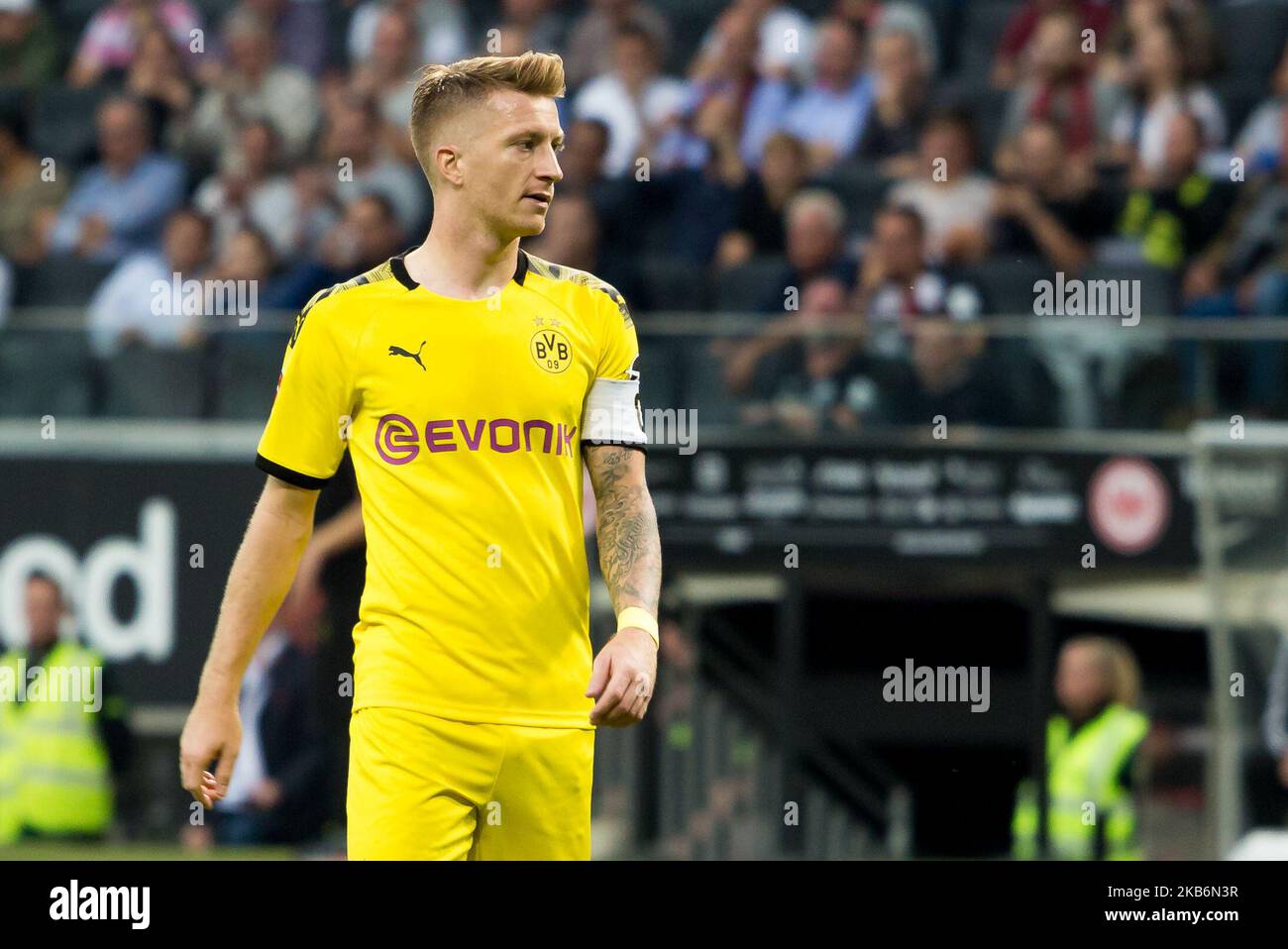 Marco Reus von Borussia Dortmund während des 1. Bundesliga-Spiel zwischen Eintracht Frankfurt und Borussia Dortmund in der Commerzbank Arena am 22. September 2019 in Frankfurt. (Foto von Peter Niedung/NurPhoto) Stockfoto