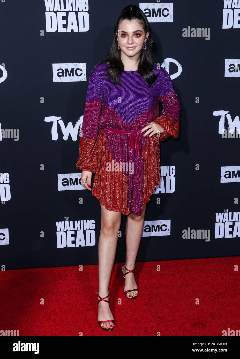 HOLLYWOOD, LOS ANGELES, KALIFORNIEN, USA - 23. SEPTEMBER: Alexa Nisenson kommt bei der Los Angeles Special Screening von AMCs "The Walking Dead"-Saison 10 an, die am 23. September 2019 im TCL Chinese Theatre IMAX in Hollywood, Los Angeles, Kalifornien, USA, stattfand. (Foto von Xavier Collin/Image Press Agency/NurPhoto) Stockfoto