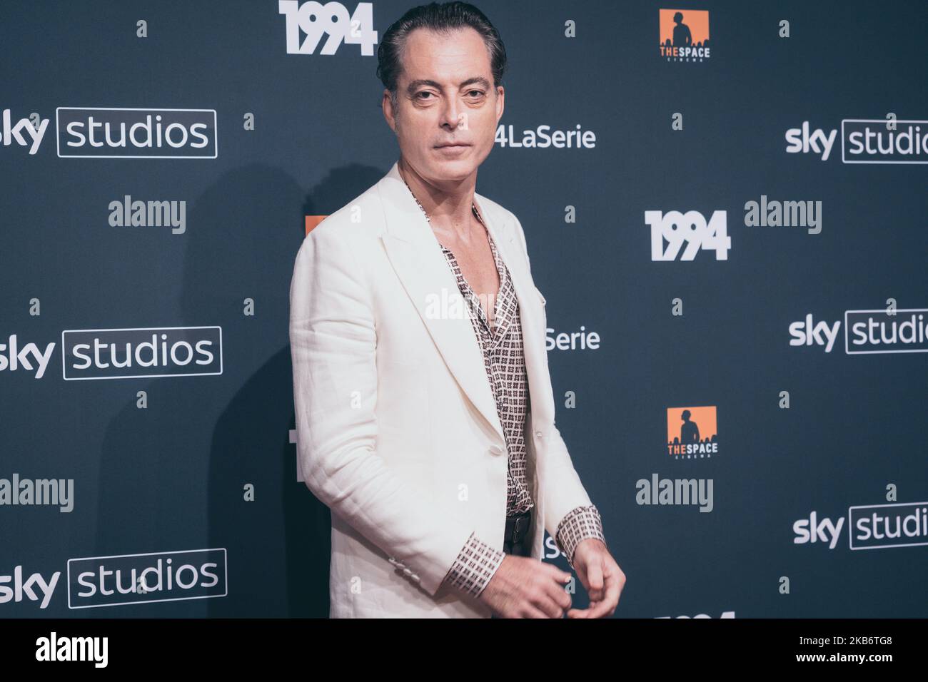 Der Schauspieler Maurizio Lombardi nimmt am 24. September 2019 in Rom, Italien, an der TV Movie Fotozelle „1994“ im Space Moderno Teil. (Foto von Luca Carlino/NurPhoto) Stockfoto