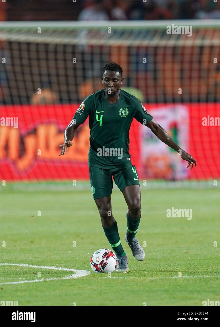 Ndidi Onyinye Wilfred aus Nigeria beim African Cup of Nations-Spiel 2019 zwischen Algerien und Nigeria am 14,2019. Juli im Cairo International Stadium in Kairo, Ägypten. (Foto von Ulrik Pedersen/NurPhoto) Stockfoto