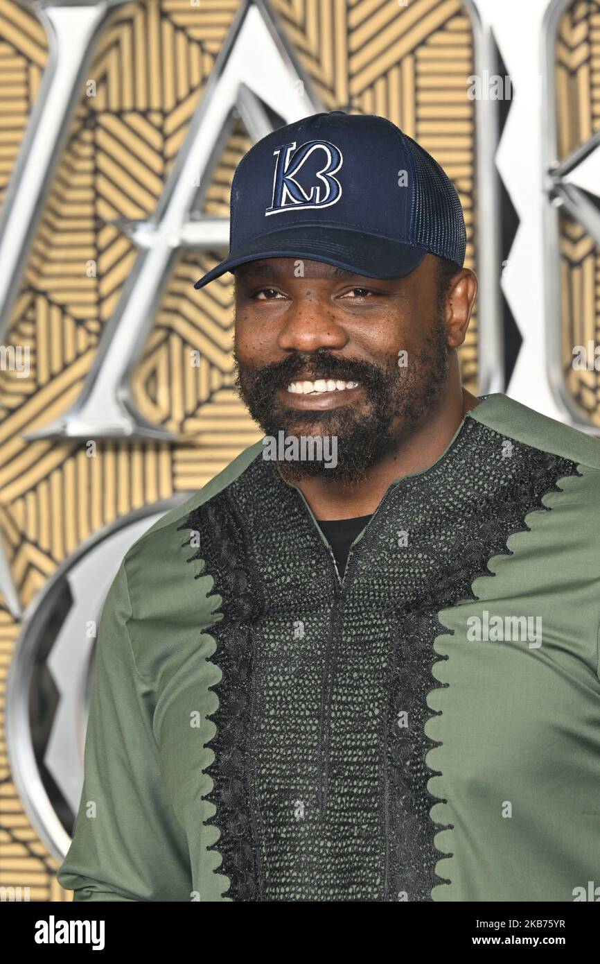 London, Großbritannien - 3.. November 2022 Dereck Chisora bei der Europa-Premiere von Black Panther Wakanda Forever am Cineworld Leicester Square, London. Quelle: Nils Jorgensen/Alamy Live News Stockfoto