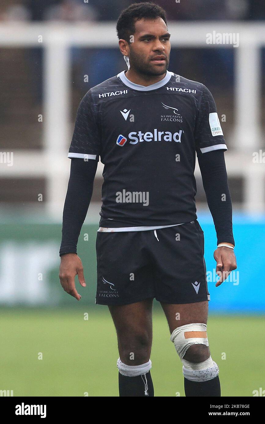 George Wacokecoke von Newcastle Falcons während des RFU Championship Cup-Spiels zwischen Newcastle Falcons und Doncaster Knights im Kingston Park, Newcastle am Sonntag, 29.. September 2019. (Foto von Mark Fletcher/MI News/NurPhoto) Stockfoto