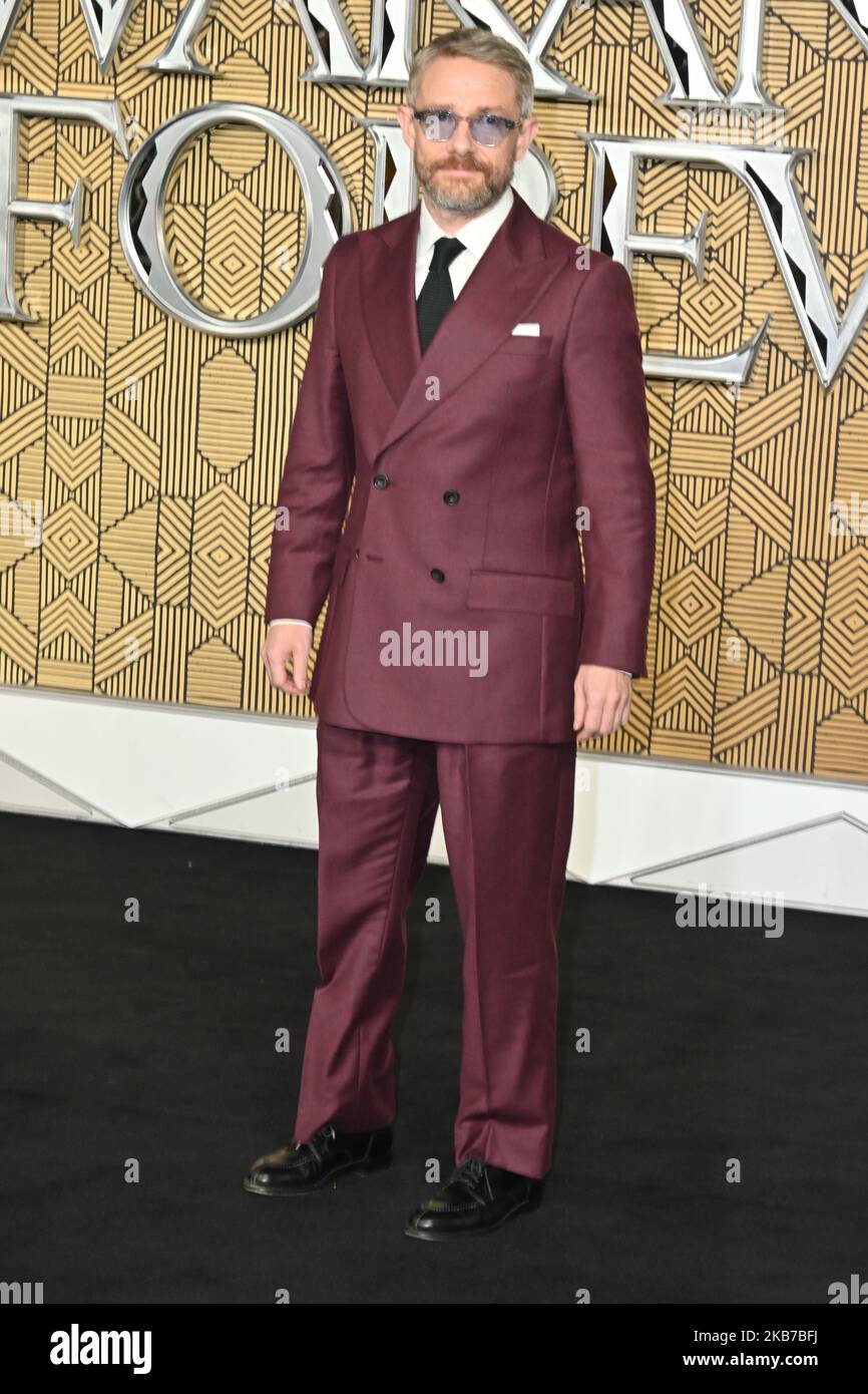 London, Großbritannien - 3.. November 2022 Martin Freeman bei der Europa-Premiere von Black Panther Wakanda Forever am Cineworld Leicester Square, London. Quelle: Nils Jorgensen/Alamy Live News Stockfoto