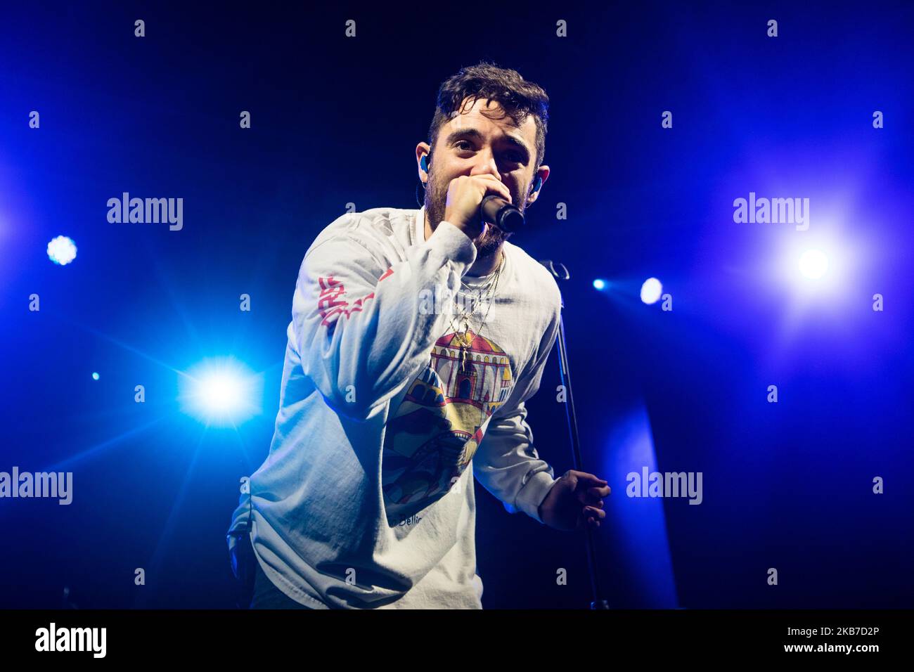 Der amerikanische Rapper, Sänger, Songwriter und Plattenproduzent Jon Bellion tritt am 01. Oktober 2019 in Mailand, Italien, live bei Fabrique auf. (Foto von Mairo Cinquetti/NurPhoto) Stockfoto