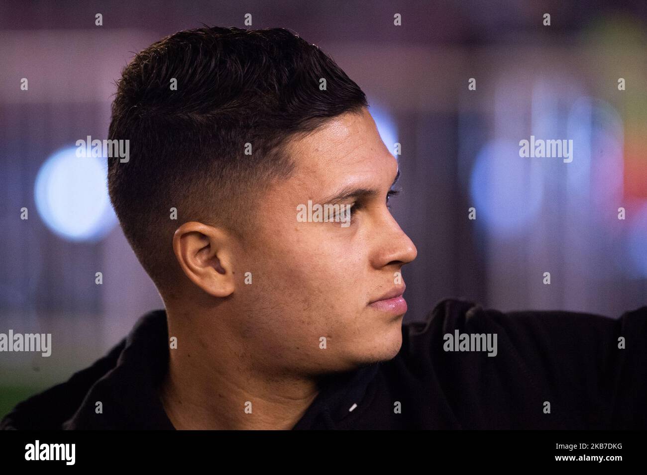 Juan Fernando Quintero von River Plate im Halbfinale des ersten Halbfinalmatches zwischen River Plate und Boca Juniors im Rahmen von Copa CONMEBOL Libertadores 2019 im Estadio Monumental Antonio Vespucio Liberti am 1. Oktober 2019 in Buenos Aires, Argentinien. (Foto von Manuel Cortina/NurPhoto) Stockfoto