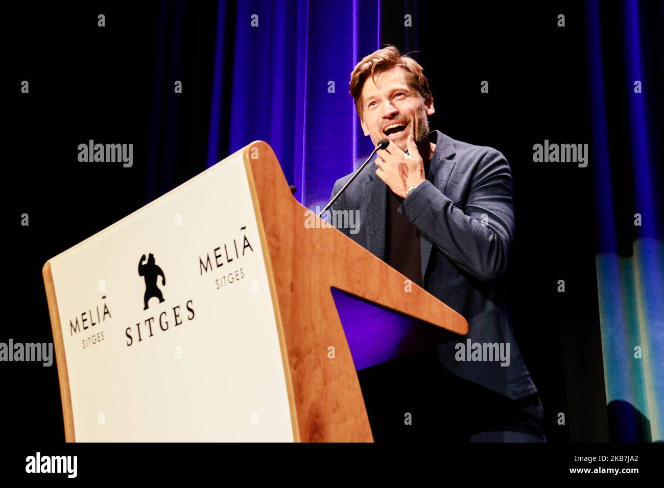 Nikolaj Coster-Waldau nimmt an der Premiere von „Suicide Tourist“ am 04. Oktober 2019 in Sitges, Spanien, Teil. (Foto von COOLMedia/NurPhoto) Stockfoto