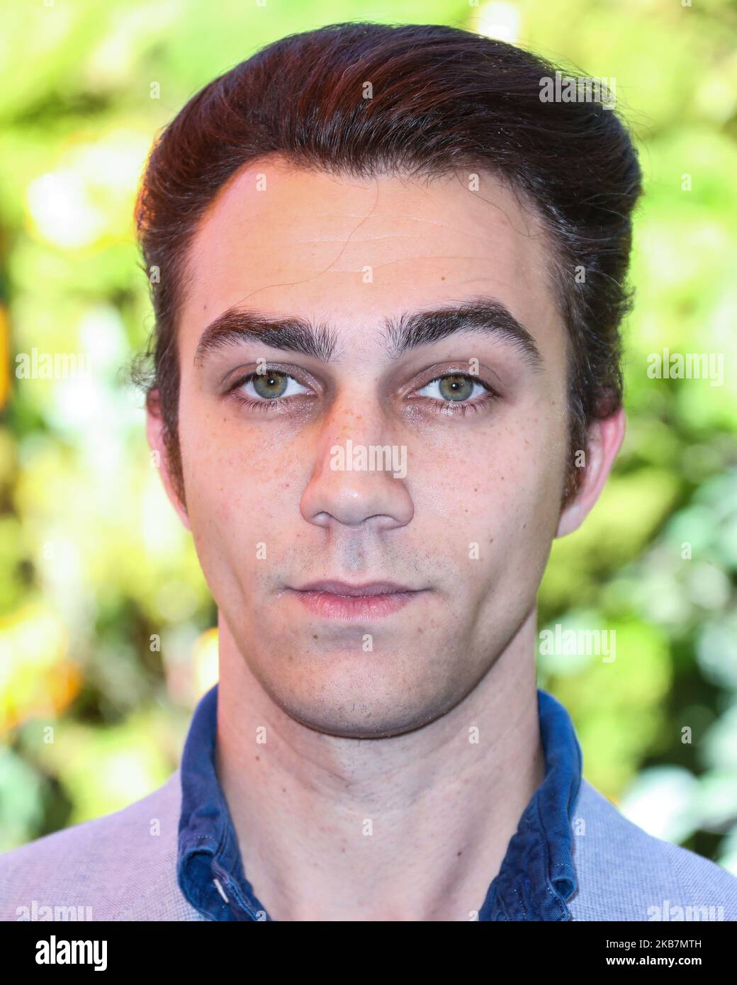 PACIFIC PALISADES, LOS ANGELES, KALIFORNIEN, USA - 05. OKTOBER: Luke Brandon Field kommt beim jährlichen Veuve Clicquot Polo Classic Los Angeles 10. an, das am 5. Oktober 2019 im will Rogers State Historic Park in Pacific Palisades, Los Angeles, Kalifornien, USA, stattfand. (Foto von Xavier Collin/Image Press Agency/NurPhoto) Stockfoto