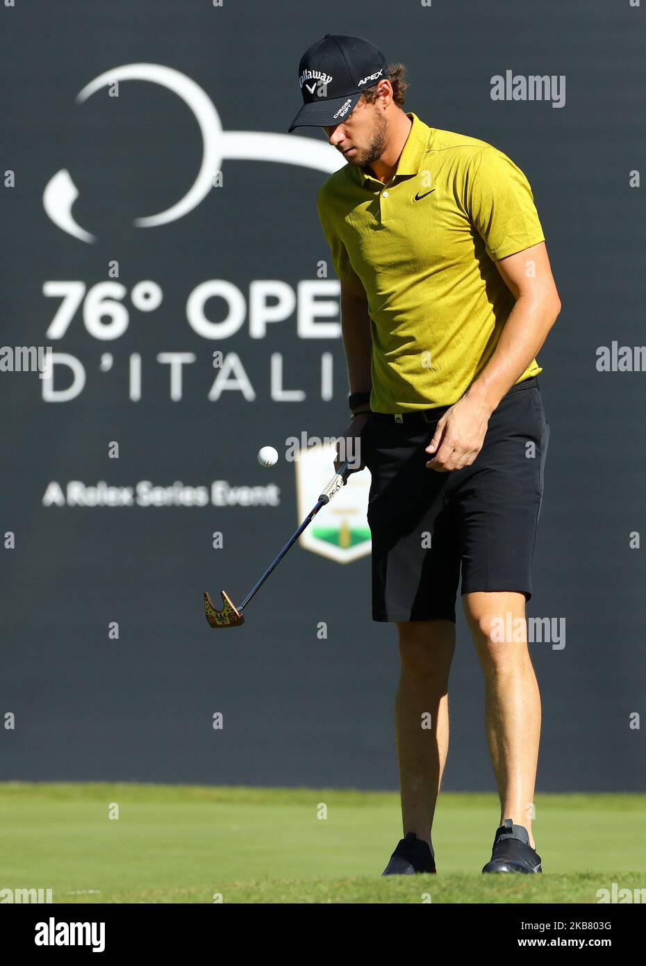 Thomas Pieters (Bel) während des Rolex Pro am bei den Golf Italyan Open in Rom, Italien, am 9. Oktober 2019 (Foto von Matteo Ciambelli/NurPhoto) Stockfoto