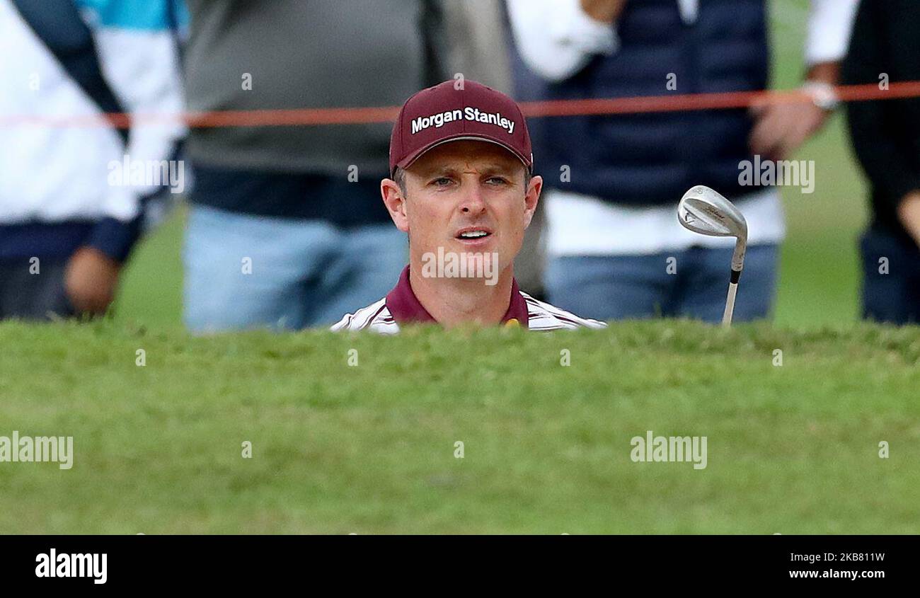 Justin Rose (eng) bei der Verlosung der Runden 1 und 2 bei den Golf Italyan Open in Rom, Italien, am 10. Oktober 2019 (Foto von Matteo Ciambelli/NurPhoto) Stockfoto