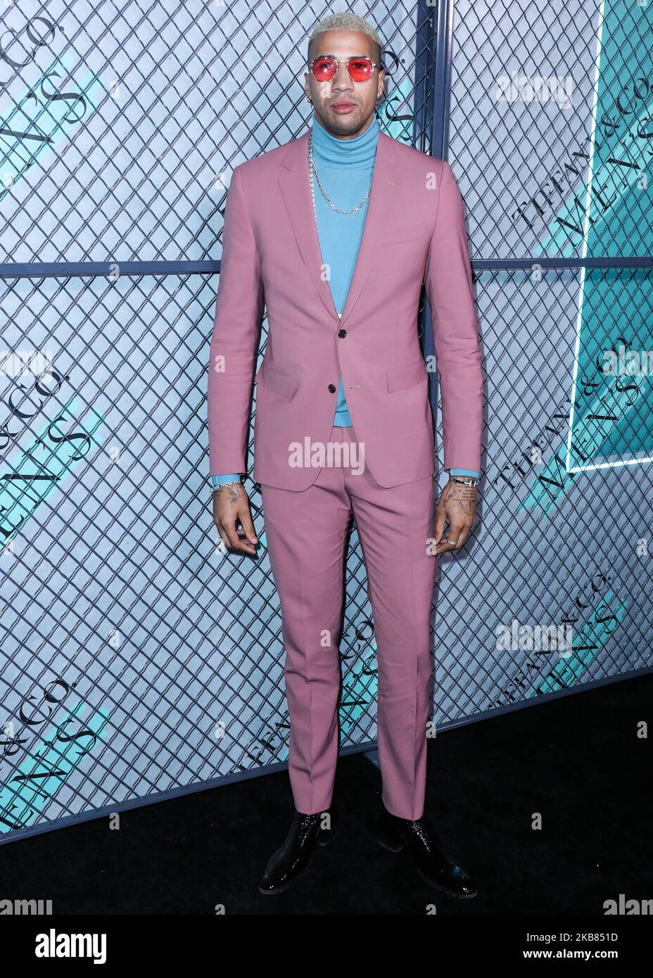 HOLLYWOOD, LOS ANGELES, KALIFORNIEN, USA - 11. OKTOBER: Fencer Miles Chamley-Watson kommt bei der Vorstellung der Tiffany and Co. Mens Collection an, die am 11. Oktober 2019 im Hollywood Athletic Club in Hollywood, Los Angeles, Kalifornien, USA, stattfand. (Foto von Xavier Collin/Image Press Agency/NurPhoto) Stockfoto