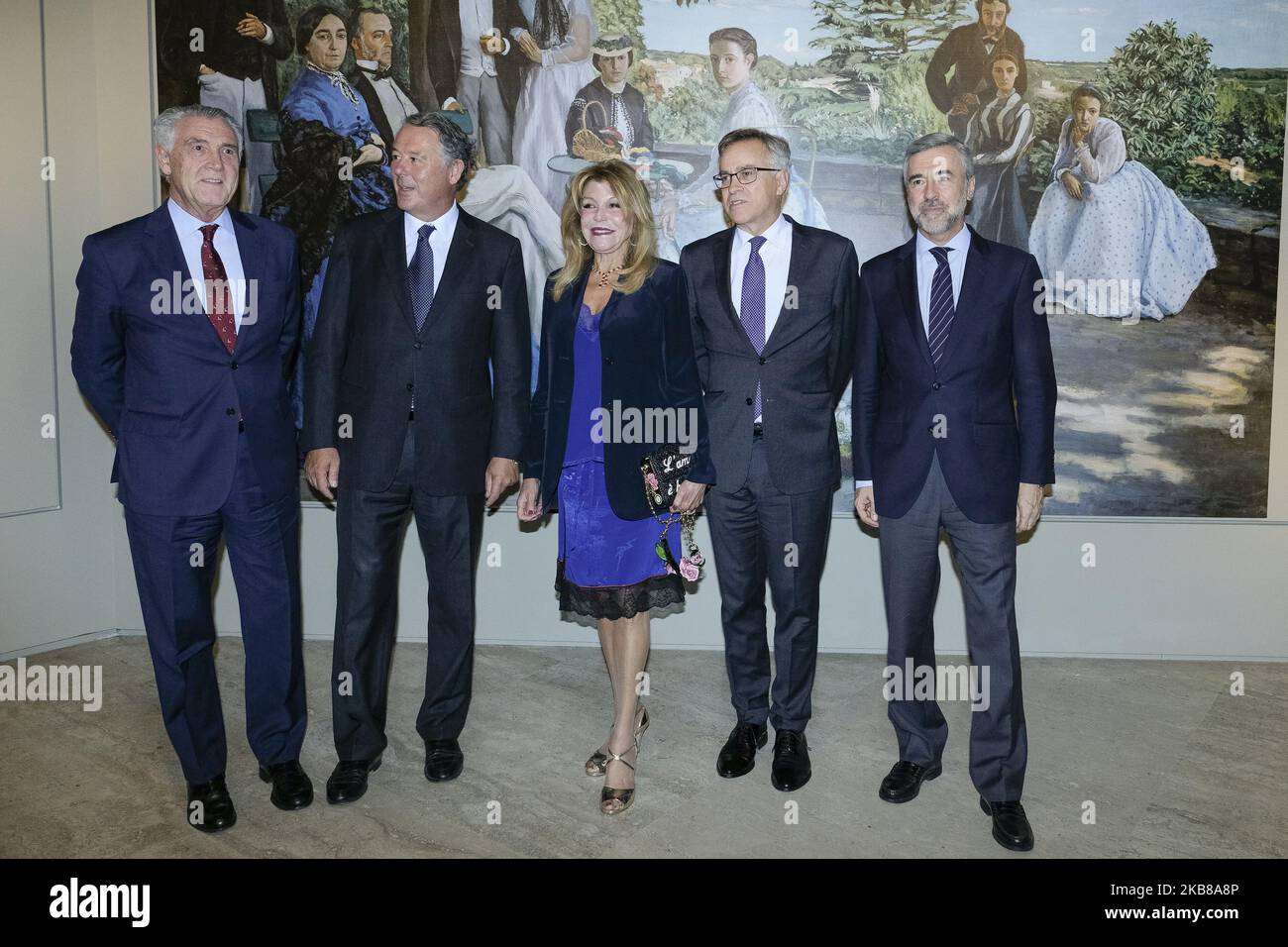 Baronessa Thyssen, Carmen Cervera während der Eröffnung der Ausstellung „Impressionisten und Fotografien“ im Thyssen Museum in Madrid, 14. Oktober 2019 Spanien (Foto von Oscar Gonzalez/NurPhoto) Stockfoto