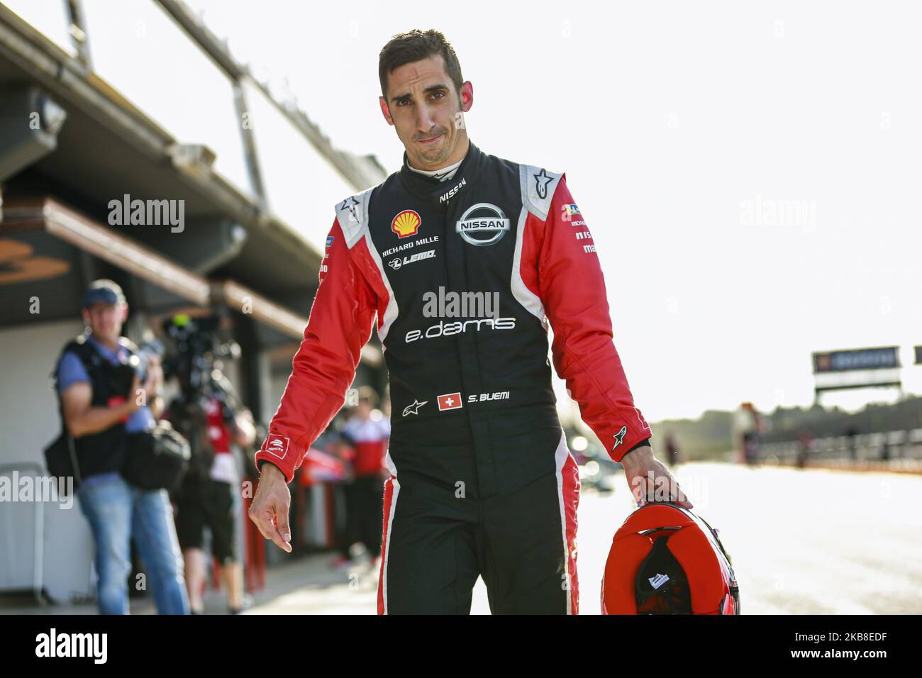 BUEMI Sebastien (Sui), Nissan e.Dams, Portrait während des offiziellen Vorsaison-Tests der sechsten Saison auf dem Circuit Ricardo Tormo in Valencia am 15., 16., 17. Und 18. Oktober 2019 in Spanien. (Foto von Xavier Bonilla/NurPhoto) Stockfoto