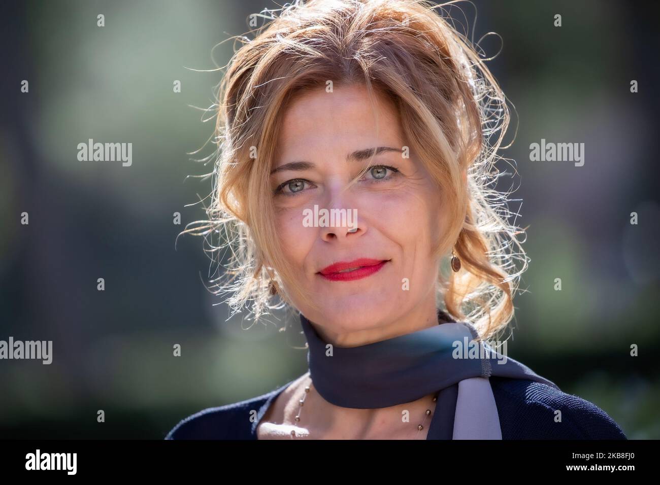 Sandra Ceccarelli nimmt am 16. Oktober 2019 in Rom, Italien, an der Fotozelle des Films 'Gli Anni Amari' in der Casa del Cinema Teil. (Foto von Mauro Fagiani/NurPhoto) Stockfoto