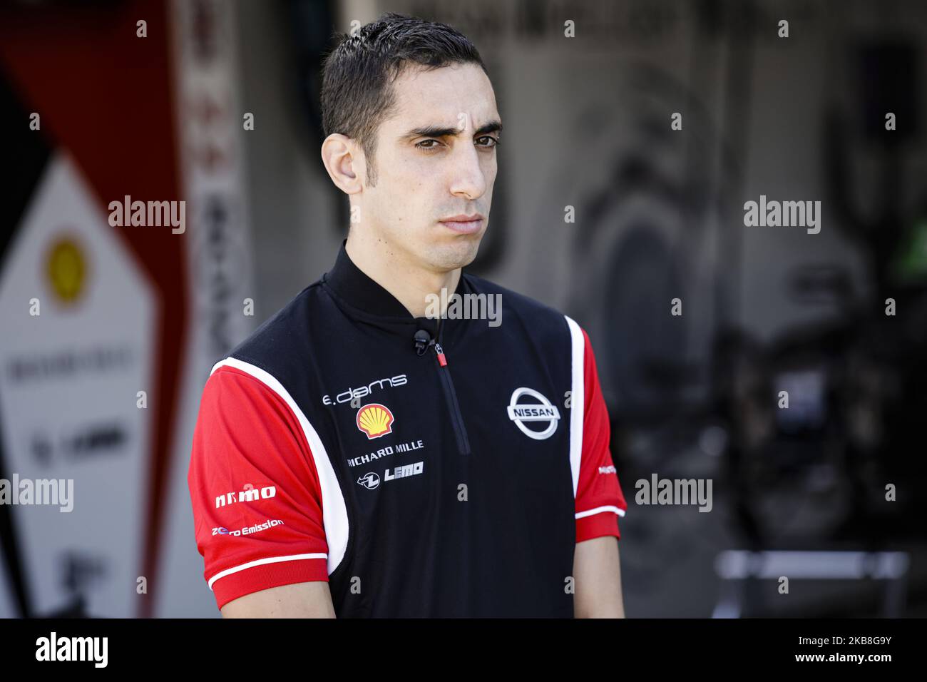 BUEMI Sebastien (Sui), Nissan e.Dams, Portrait während des offiziellen Vorsaison-Tests der sechsten Saison auf dem Circuit Ricardo Tormo in Valencia am 15., 16., 17. Und 18. Oktober 2019 in Spanien. (Foto von Xavier Bonilla/NurPhoto) Stockfoto