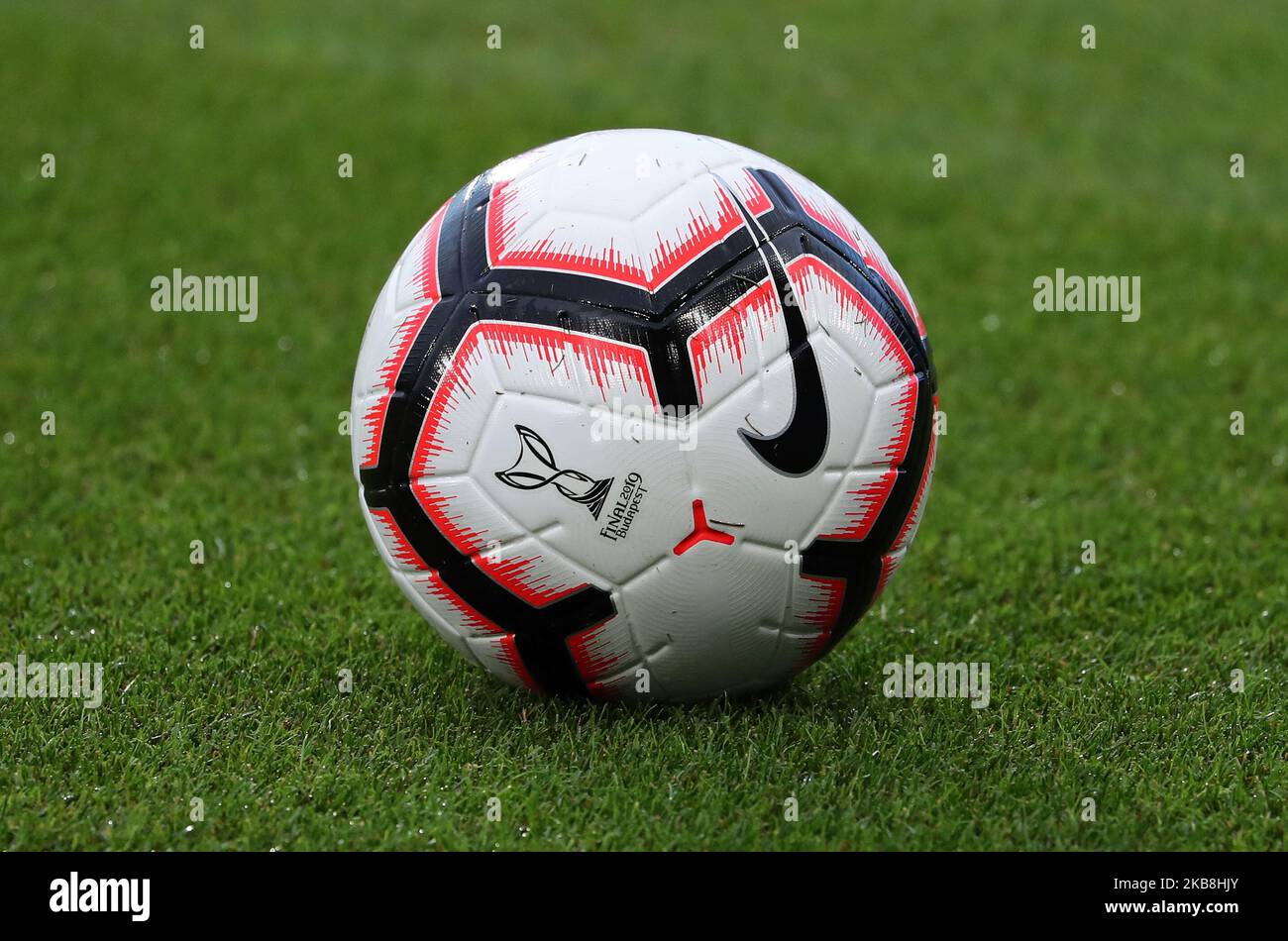 Der Ball während des Spiels zwischen dem FC Barcelona und ZFK Minsk, was der ersten Etappe der 16. Runde der UEFA Womens Champions League entspricht, am 17.. Oktober 2019 in Barcelona, Spanien. (Foto von Joan Valls/Urbanandsport/NurPhoto) Stockfoto