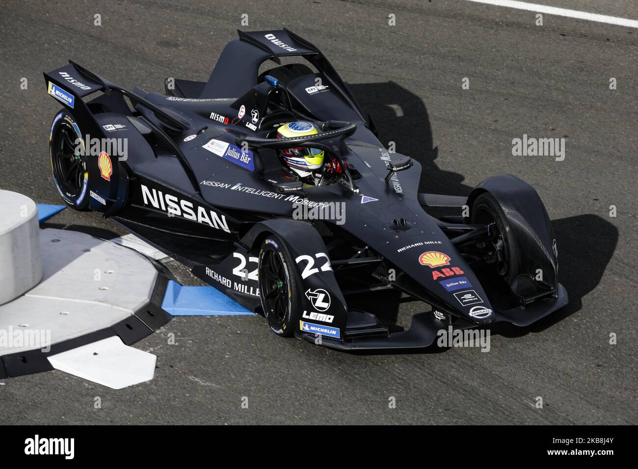 22 ROWLAND Oliver (gbr), Nissan e.Dams, Aktion während des offiziellen Vorsaison-Tests der sechsten Saison auf dem Circuit Ricardo Tormo in Valencia am 15., 16., 17. Und 18. Oktober 2019 in Spanien. (Foto von Xavier Bonilla/NurPhoto) Stockfoto