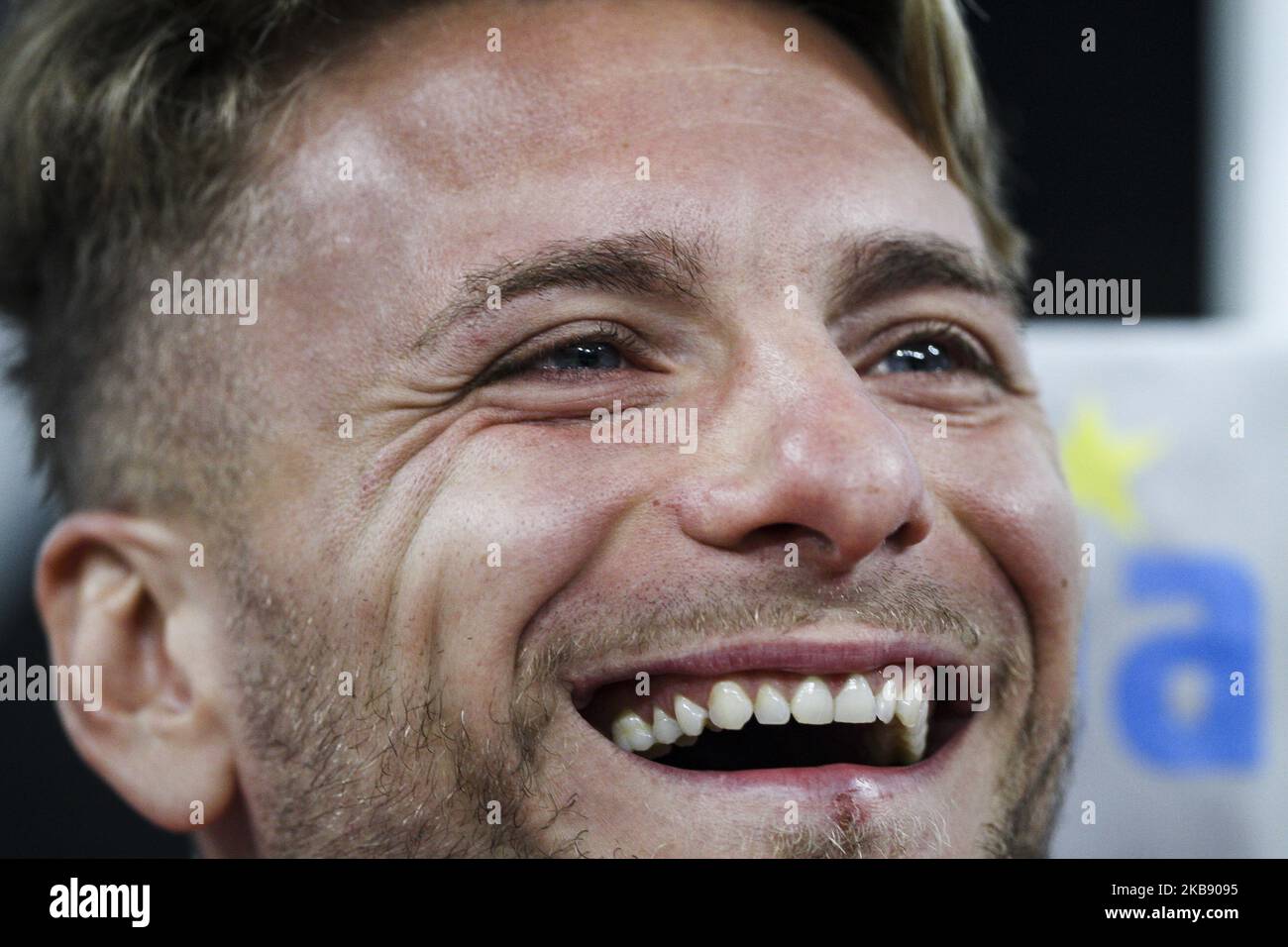 Latium Forward Ciro immobile (17) wartet auf der Bank während der Serie A Fußballspiel n.5 INTER - LAZIO am 25. September 2019 im Stadio Giuseppe Meazza in Mailand, Lombardei, Italien. Endergebnis: Inter-Lazio 1-0. (Foto von Matteo Bottanelli/NurPhoto) Stockfoto