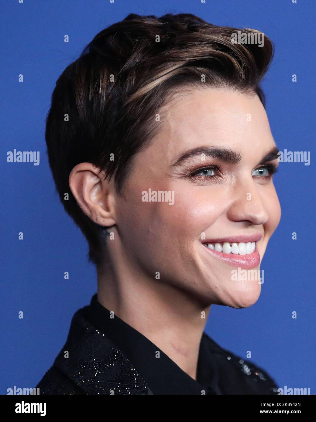 CENTURY CITY, LOS ANGELES, KALIFORNIEN, USA - 23. OKTOBER: Die Schauspielerin Ruby Rose kommt zu den 2019 Australiern in Film Awards, die am 23. Oktober 2019 im InterContinental Los Angeles Century City in Century City, Los Angeles, Kalifornien, USA, verliehen wurden. (Foto von Xavier Collin/Image Press Agency/NurPhoto) Stockfoto