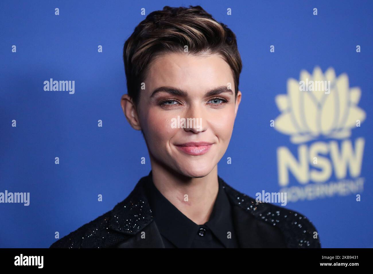 CENTURY CITY, LOS ANGELES, KALIFORNIEN, USA - 23. OKTOBER: Die Schauspielerin Ruby Rose kommt zu den 2019 Australiern in Film Awards, die am 23. Oktober 2019 im InterContinental Los Angeles Century City in Century City, Los Angeles, Kalifornien, USA, verliehen wurden. (Foto von Xavier Collin/Image Press Agency/NurPhoto) Stockfoto