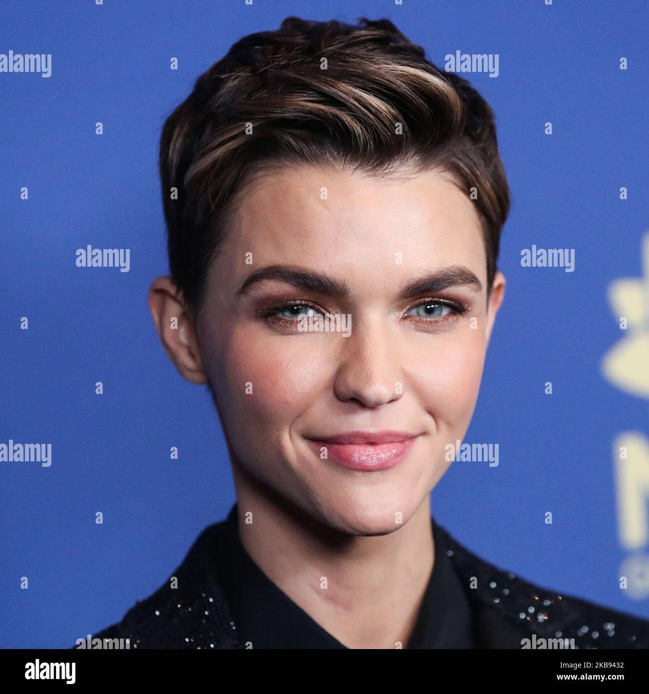 CENTURY CITY, LOS ANGELES, KALIFORNIEN, USA - 23. OKTOBER: Die Schauspielerin Ruby Rose kommt zu den 2019 Australiern in Film Awards, die am 23. Oktober 2019 im InterContinental Los Angeles Century City in Century City, Los Angeles, Kalifornien, USA, verliehen wurden. (Foto von Xavier Collin/Image Press Agency/NurPhoto) Stockfoto