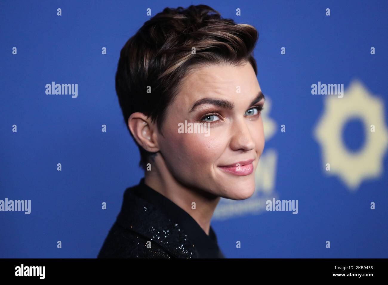 CENTURY CITY, LOS ANGELES, KALIFORNIEN, USA - 23. OKTOBER: Die Schauspielerin Ruby Rose kommt zu den 2019 Australiern in Film Awards, die am 23. Oktober 2019 im InterContinental Los Angeles Century City in Century City, Los Angeles, Kalifornien, USA, verliehen wurden. (Foto von Xavier Collin/Image Press Agency/NurPhoto) Stockfoto