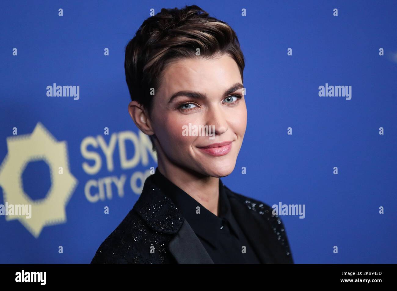 CENTURY CITY, LOS ANGELES, KALIFORNIEN, USA - 23. OKTOBER: Die Schauspielerin Ruby Rose kommt zu den 2019 Australiern in Film Awards, die am 23. Oktober 2019 im InterContinental Los Angeles Century City in Century City, Los Angeles, Kalifornien, USA, verliehen wurden. (Foto von Xavier Collin/Image Press Agency/NurPhoto) Stockfoto