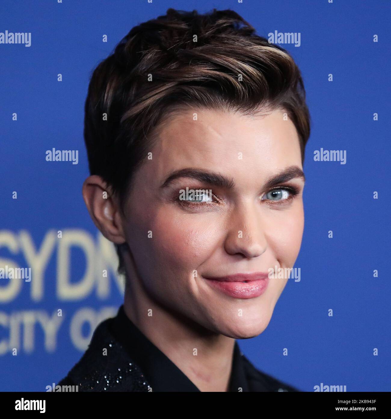 CENTURY CITY, LOS ANGELES, KALIFORNIEN, USA - 23. OKTOBER: Die Schauspielerin Ruby Rose kommt zu den 2019 Australiern in Film Awards, die am 23. Oktober 2019 im InterContinental Los Angeles Century City in Century City, Los Angeles, Kalifornien, USA, verliehen wurden. (Foto von Xavier Collin/Image Press Agency/NurPhoto) Stockfoto