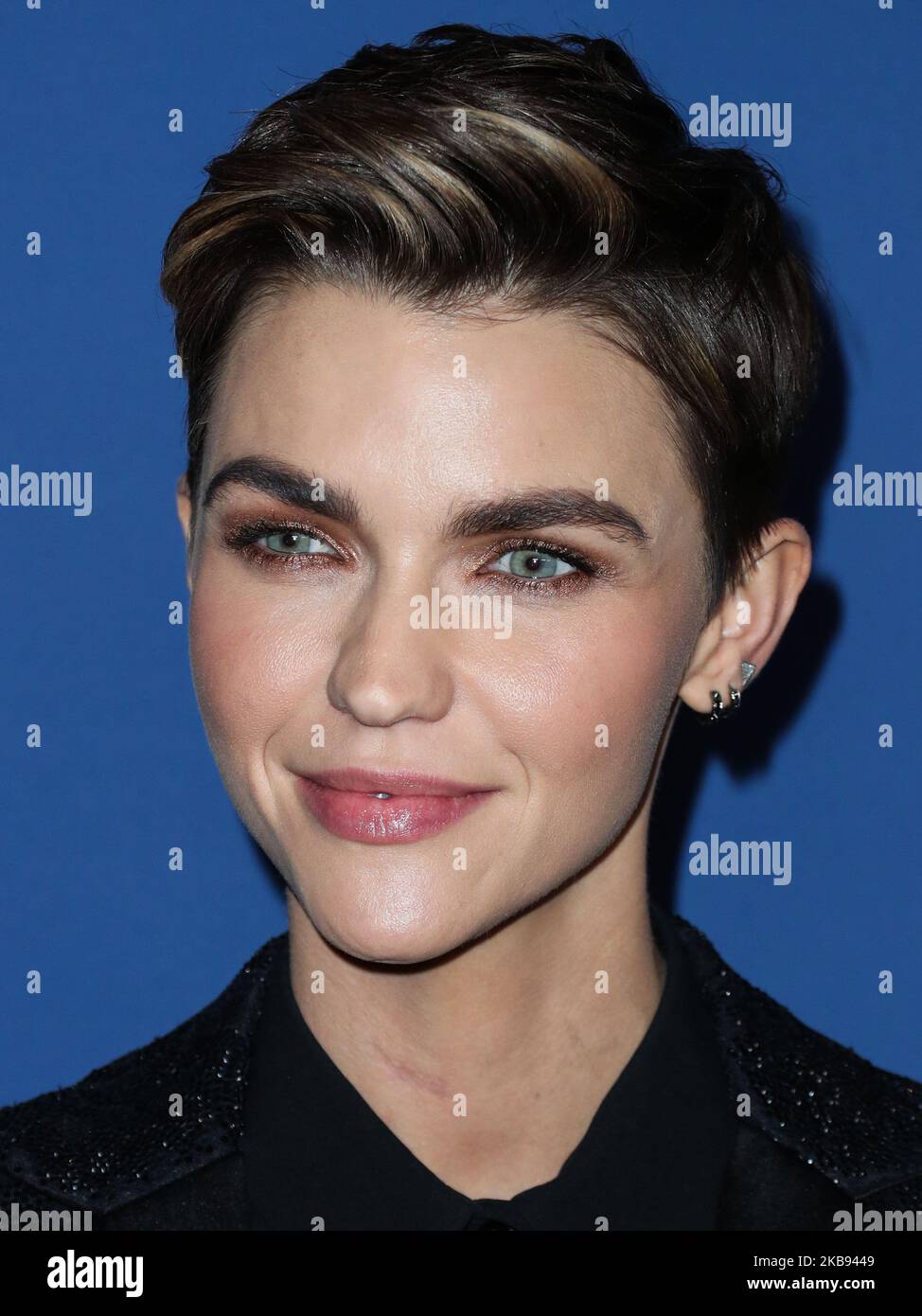 CENTURY CITY, LOS ANGELES, KALIFORNIEN, USA - 23. OKTOBER: Die Schauspielerin Ruby Rose kommt zu den 2019 Australiern in Film Awards, die am 23. Oktober 2019 im InterContinental Los Angeles Century City in Century City, Los Angeles, Kalifornien, USA, verliehen wurden. (Foto von Xavier Collin/Image Press Agency/NurPhoto) Stockfoto