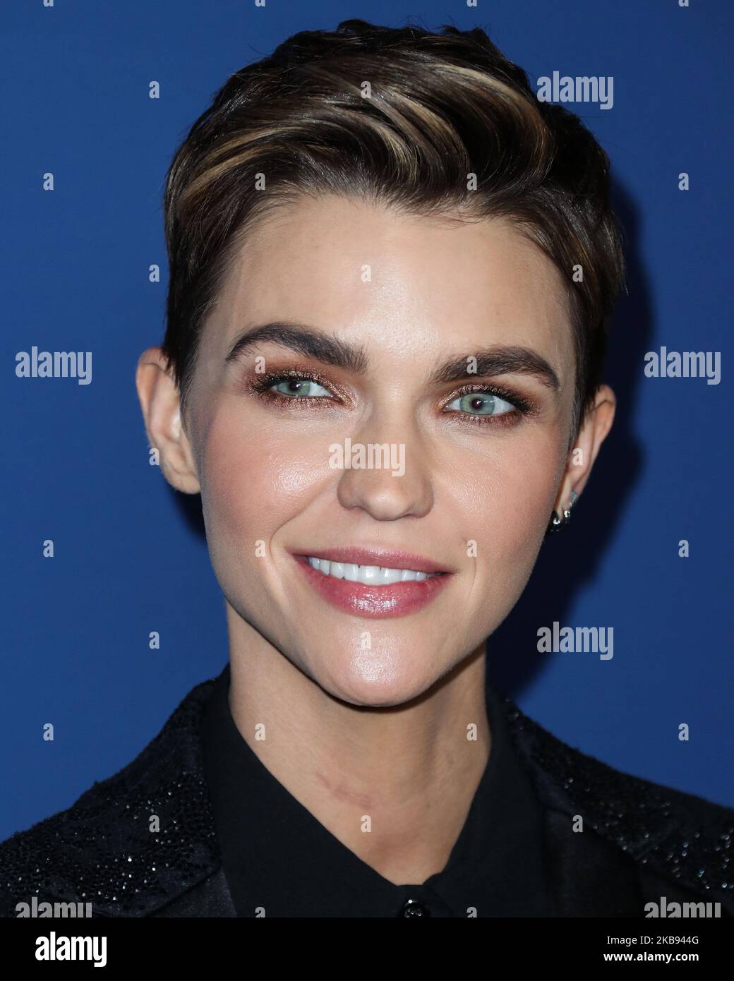 CENTURY CITY, LOS ANGELES, KALIFORNIEN, USA - 23. OKTOBER: Die Schauspielerin Ruby Rose kommt zu den 2019 Australiern in Film Awards, die am 23. Oktober 2019 im InterContinental Los Angeles Century City in Century City, Los Angeles, Kalifornien, USA, verliehen wurden. (Foto von Xavier Collin/Image Press Agency/NurPhoto) Stockfoto