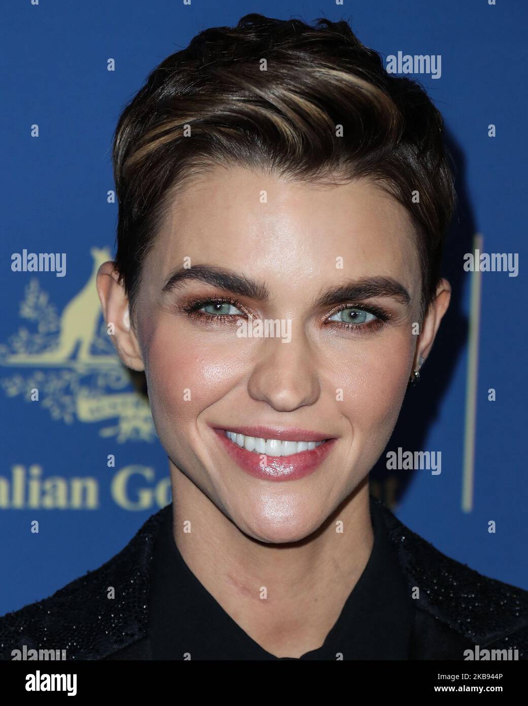 CENTURY CITY, LOS ANGELES, KALIFORNIEN, USA - 23. OKTOBER: Die Schauspielerin Ruby Rose kommt zu den 2019 Australiern in Film Awards, die am 23. Oktober 2019 im InterContinental Los Angeles Century City in Century City, Los Angeles, Kalifornien, USA, verliehen wurden. (Foto von Xavier Collin/Image Press Agency/NurPhoto) Stockfoto