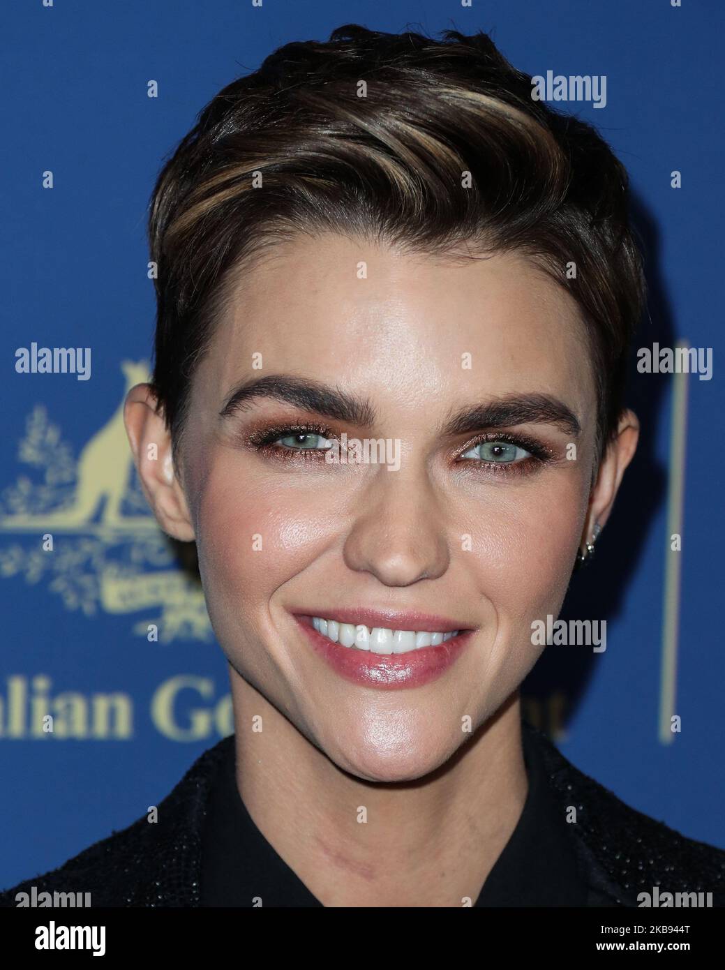 CENTURY CITY, LOS ANGELES, KALIFORNIEN, USA - 23. OKTOBER: Die Schauspielerin Ruby Rose kommt zu den 2019 Australiern in Film Awards, die am 23. Oktober 2019 im InterContinental Los Angeles Century City in Century City, Los Angeles, Kalifornien, USA, verliehen wurden. (Foto von Xavier Collin/Image Press Agency/NurPhoto) Stockfoto