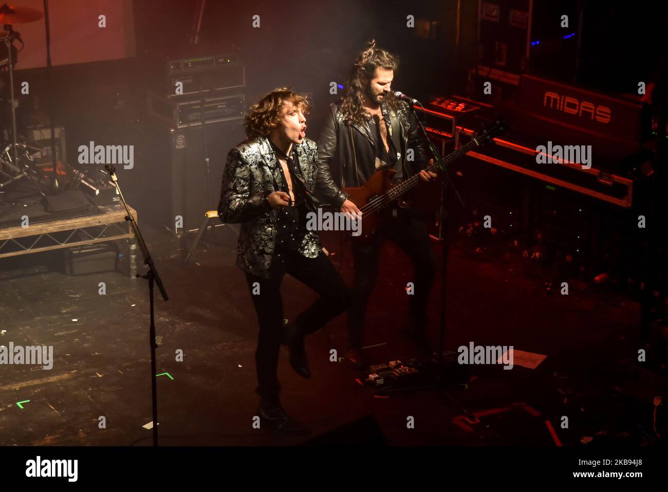 Der englische Sänger und Songwriter Barns Courtney tritt am 23. Oktober 2019 live im Electric Ballroom in Camden, London, auf. (Foto von Alberto Pezzali/NurPhoto) Stockfoto