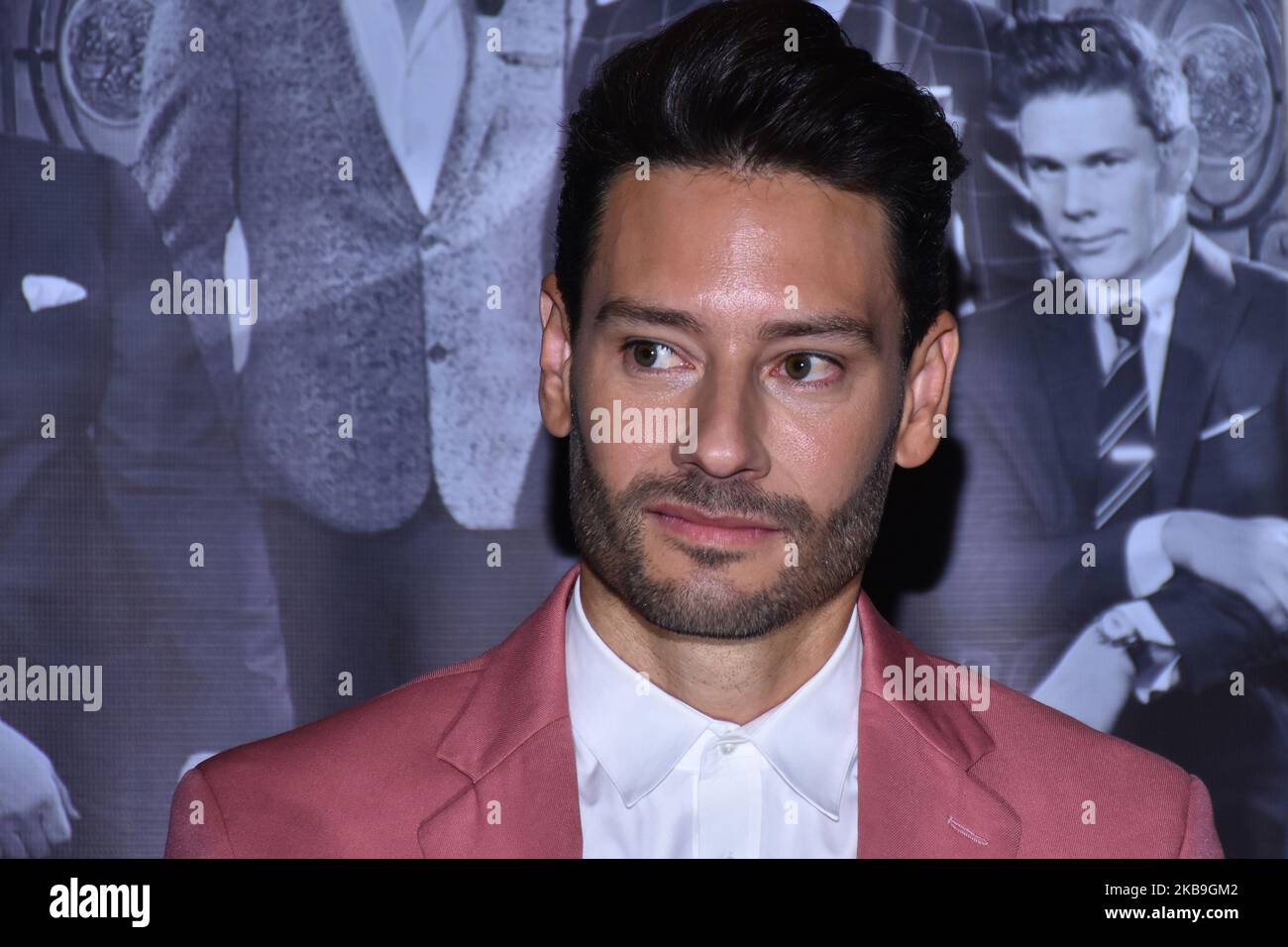 Urs Bühler, Mitglied der britischen Band ‘Il Divo’, spricht während einer Pressekonferenz über seine ‘Timeless World Tour 15. Anniversary’ am 29. Oktober 2019 im St. Regis Hotel in Mexiko-Stadt, Mexiko (Foto: Eyepix/NurPhoto) Stockfoto