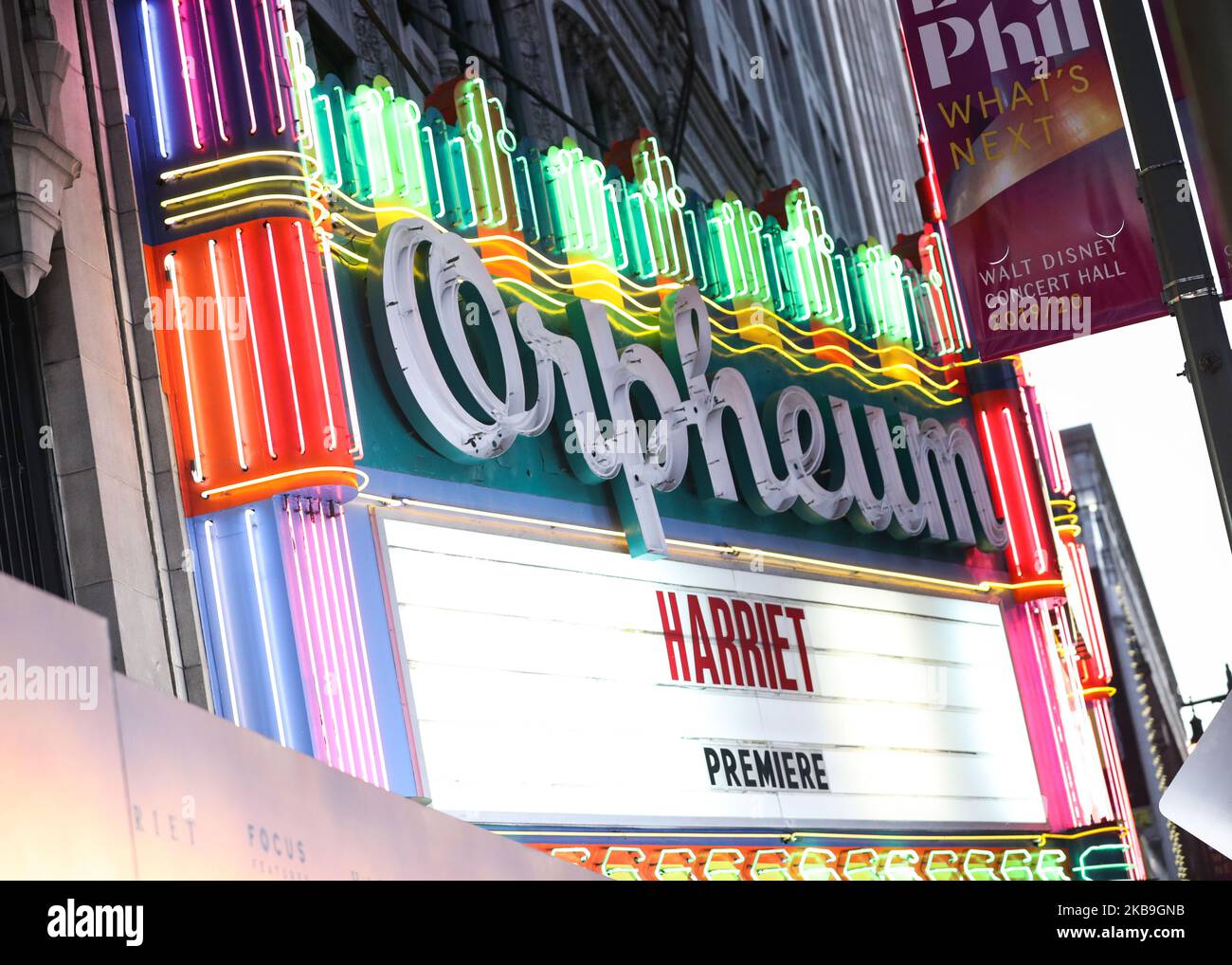 LOS ANGELES, KALIFORNIEN, USA - 29. OKTOBER: Atmosphäre bei der Los Angeles Premiere von Focus Features' 'Harriet', die am 29. Oktober 2019 im Opheum Theatre in Los Angeles, Kalifornien, USA, stattfand. (Foto von Xavier Collin/Image Press Agency/NurPhoto) Stockfoto