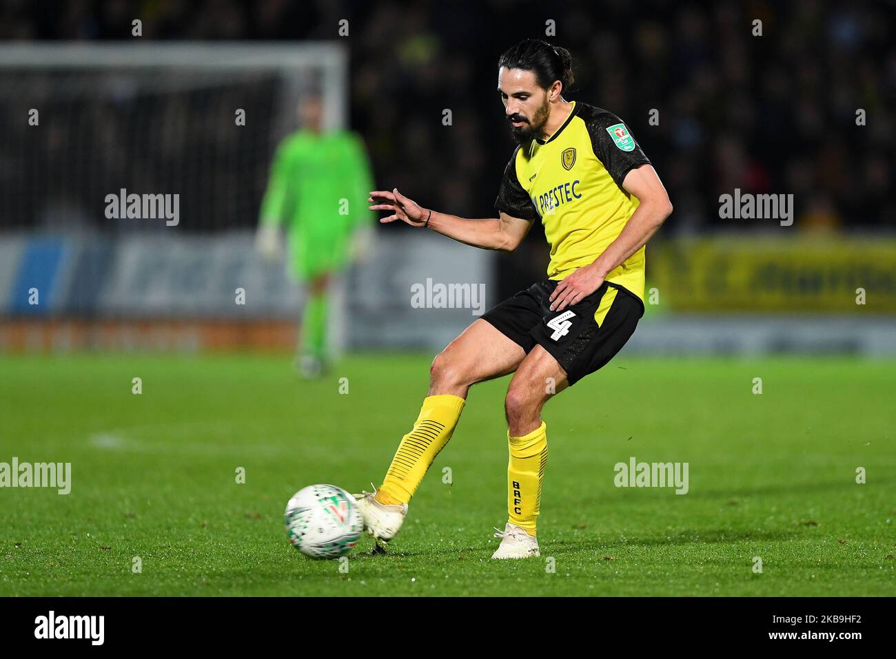 Ryan Edwards (4) von Burton Albion während des Carabao Cup Fourth Round Spiels zwischen Burton Albion und Leicester City im Pirelli Stadium, Burton Upon Trent am Dienstag, den 29.. Oktober 2019. (Foto von Jon Hobley/MI News/NurPhoto) Stockfoto